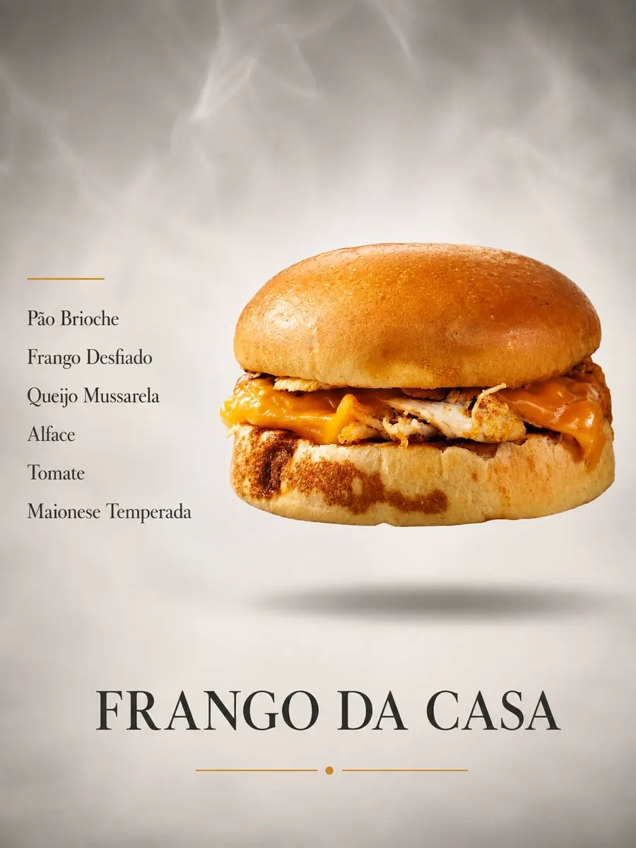 Frango da Casa no pão árabe